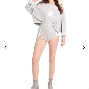 Wildfox cropped star sweatshirt